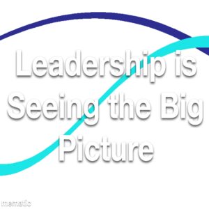 Leadership is Seeing the Big Picture Refresher